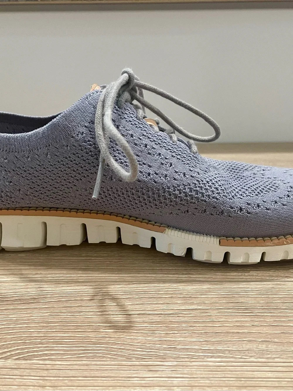 Cole Haan Mens Zerogrand Stitchlite Wingtip Oxford Ironstone/Ivory